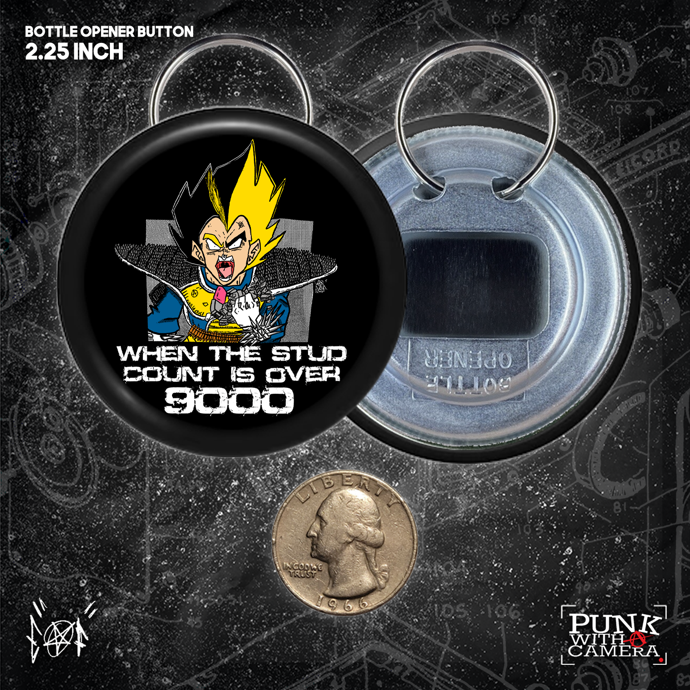 When The Stud Count Is Over 9000 - Buttons (1.25, 1.5, & 2.25 Inch)