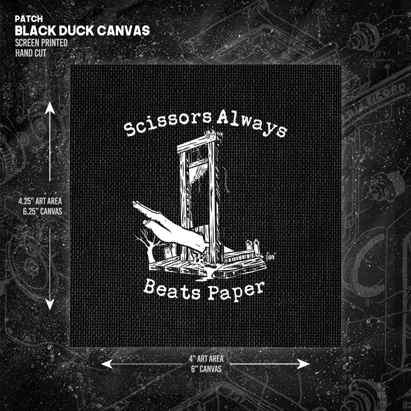 Scissors Beats Paper - Patch (4x4)