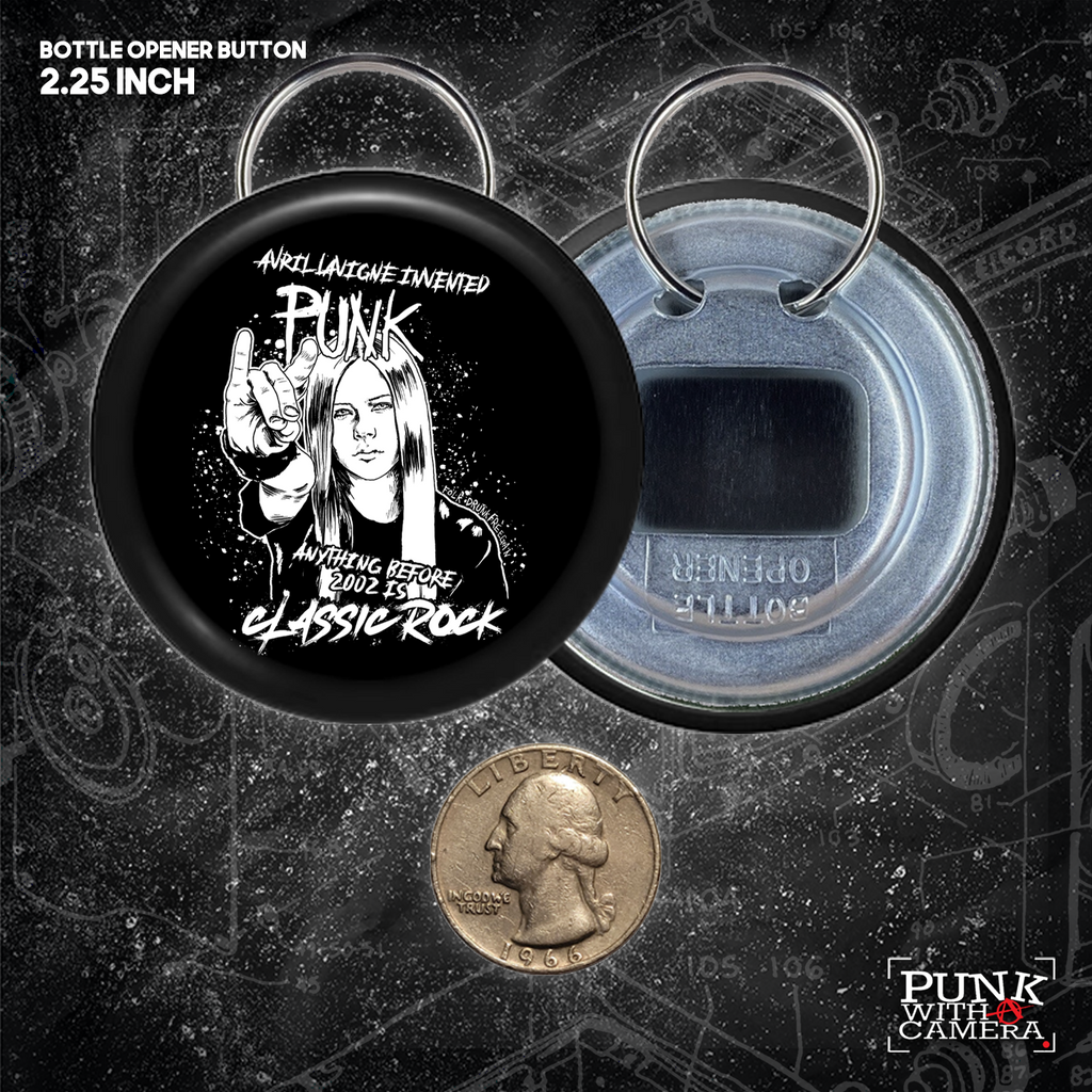 Avril Lavigne Invented Punk Anything Before 2002 Is Classic Rock - Buttons (1.5 & 2.25 Inch)