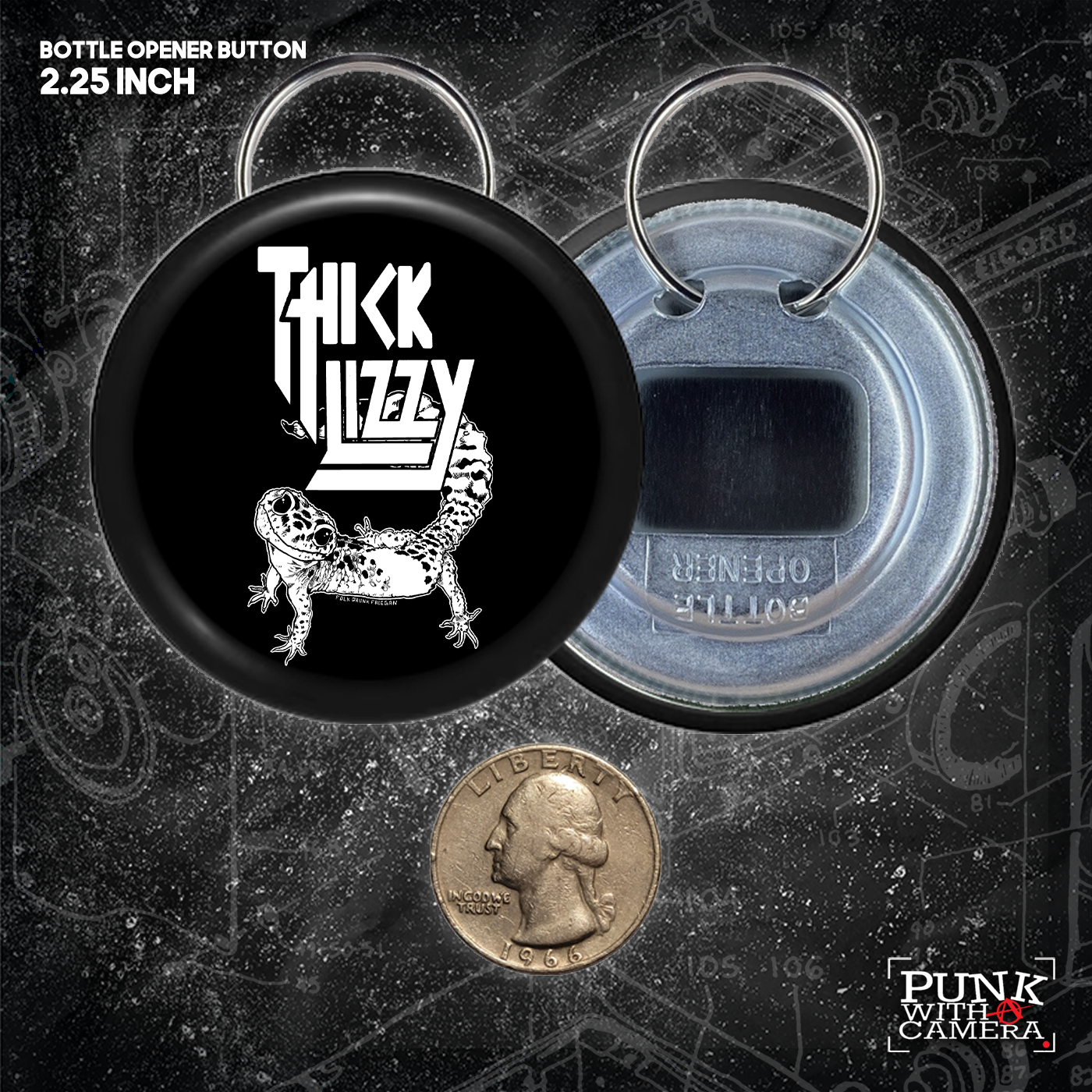 Thick Lizzy - Buttons (1, 1.25, 1.5, & 2.25 Inch)