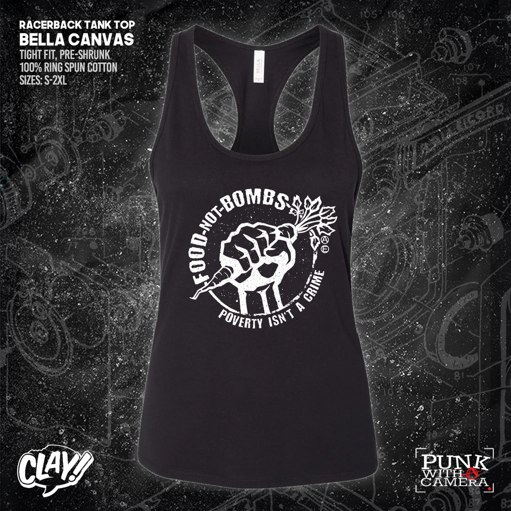 Food Not Bombs - Poverty Isn't A Crime - Mutual Aid Design - Clay Graham