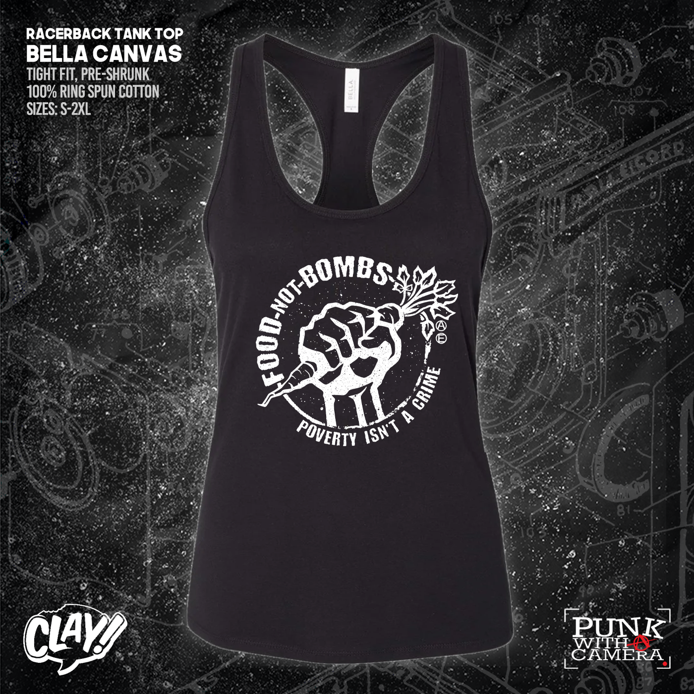 Food Not Bombs - Poverty Isn't A Crime - Mutual Aid Design - Clay Graham