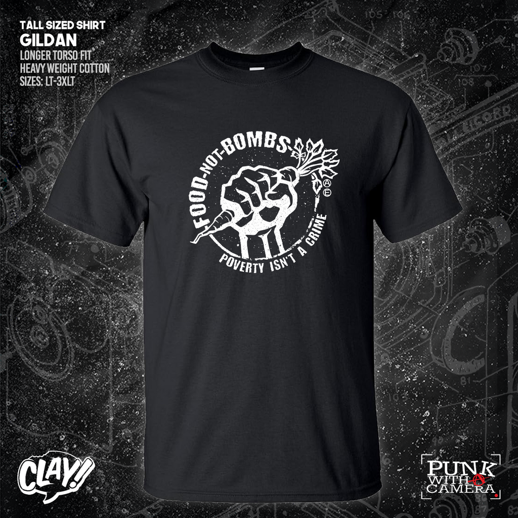 Food Not Bombs - Poverty Isn't A Crime - Mutual Aid Design - Clay Graham