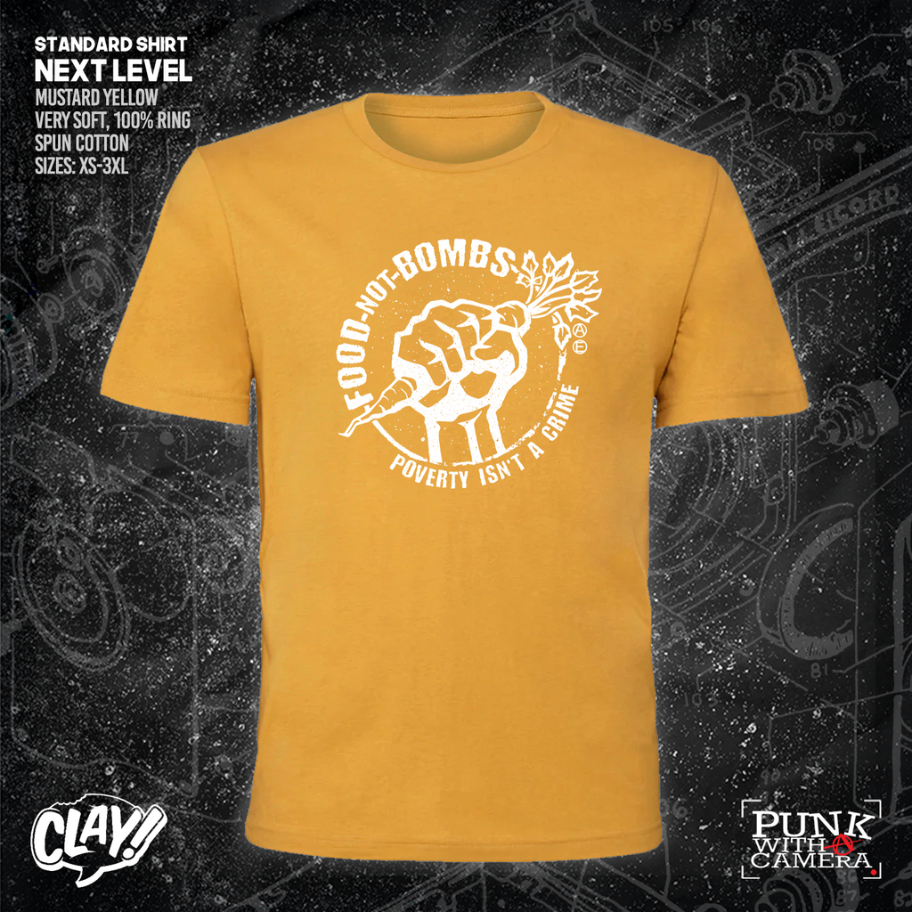 Food Not Bombs - Poverty Isn't A Crime - Mutual Aid Design - Clay Graham
