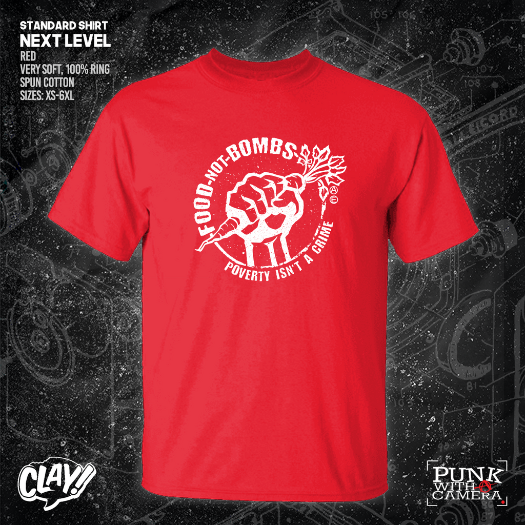 Food Not Bombs - Poverty Isn't A Crime - Mutual Aid Design - Clay Graham