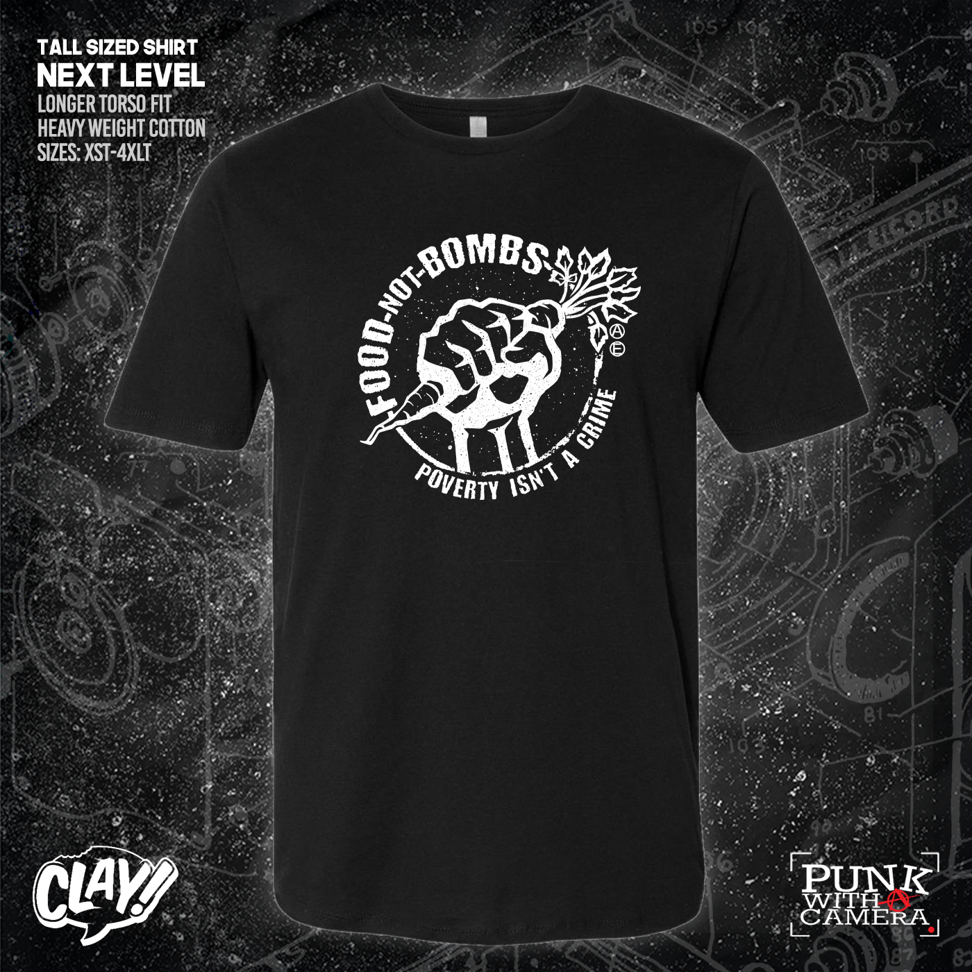 Food Not Bombs - Poverty Isn't A Crime - Mutual Aid Design - Clay Graham