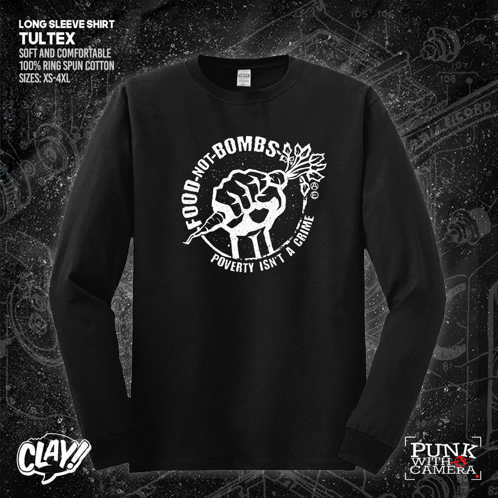Food Not Bombs - Poverty Isn't A Crime - Mutual Aid Design - Clay Graham