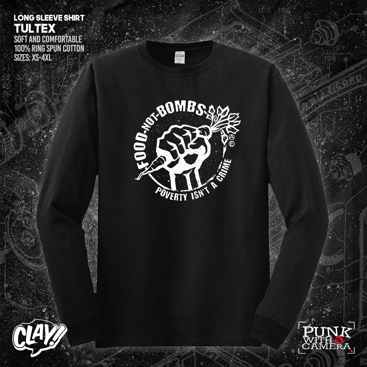 Food Not Bombs - Poverty Isn't A Crime - Mutual Aid Design - Clay Graham
