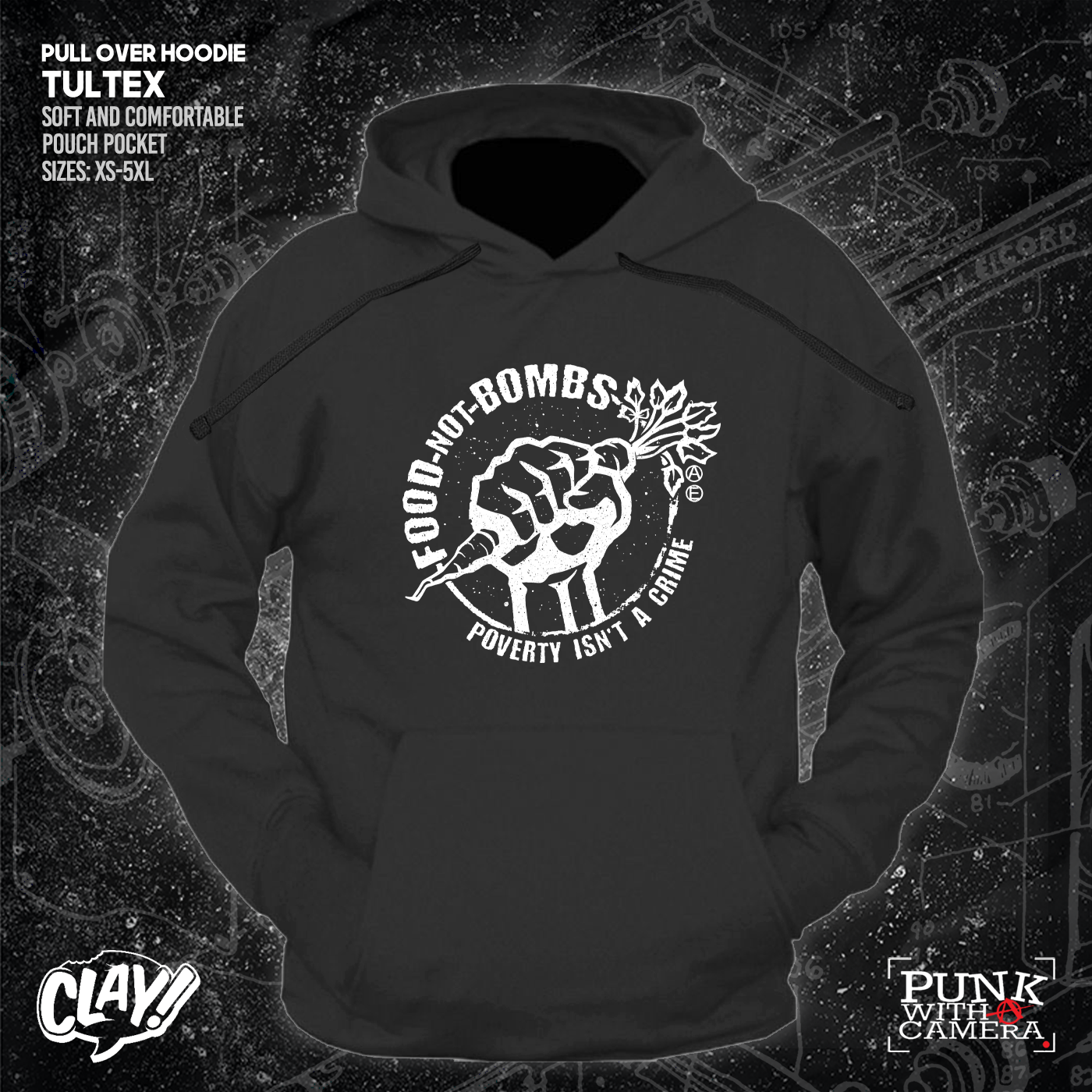Food Not Bombs - Poverty Isn't A Crime - Mutual Aid Design - Clay Graham