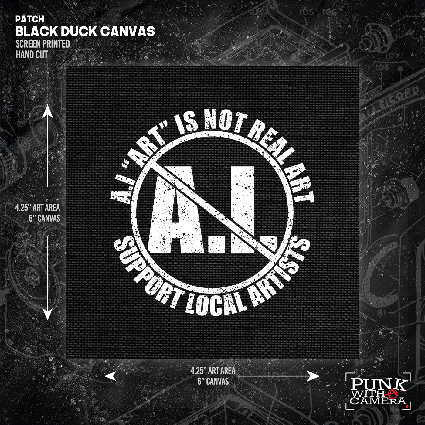 A.I. Art Is Not Real Art - Patch (6x6)