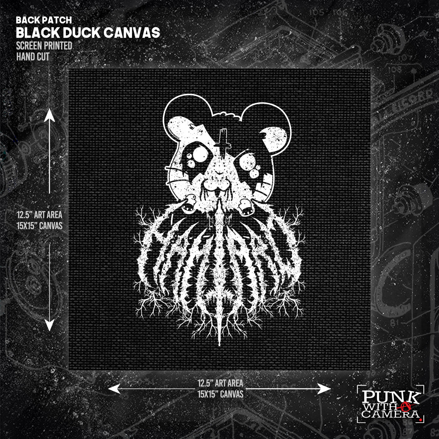 Heavy Metal Hamtaro - Backpatch