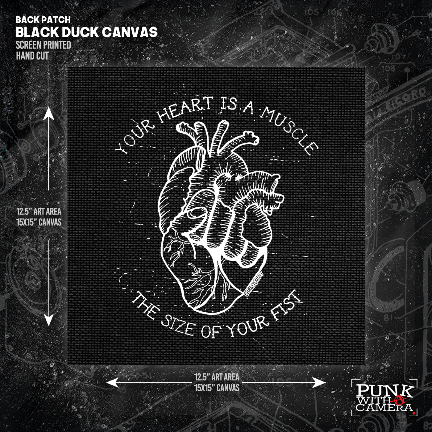 Your Heart Is A Muscle The Size Of Your Fist - Backpatch