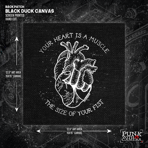 Your Heart Is A Muscle The Size Of Your Fist - Backpatch – Punk