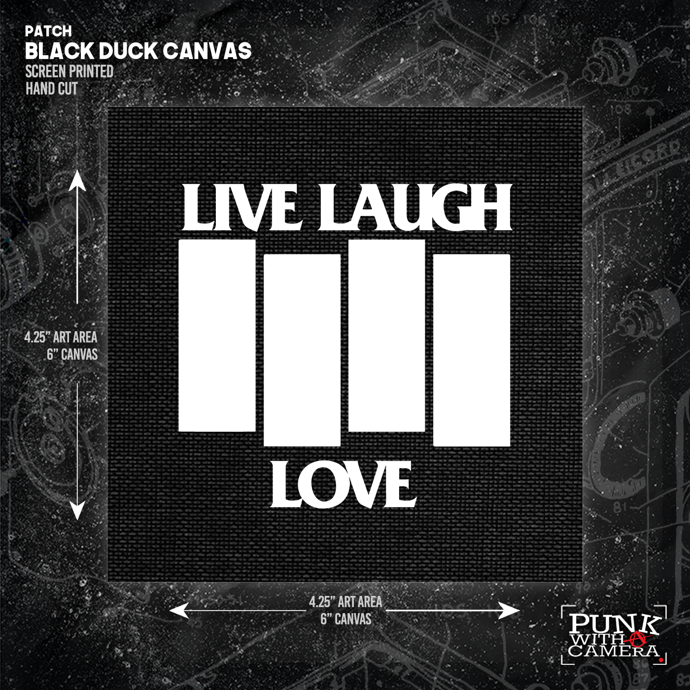 Black Flag // Live Laugh Love - Patch (6x6)
