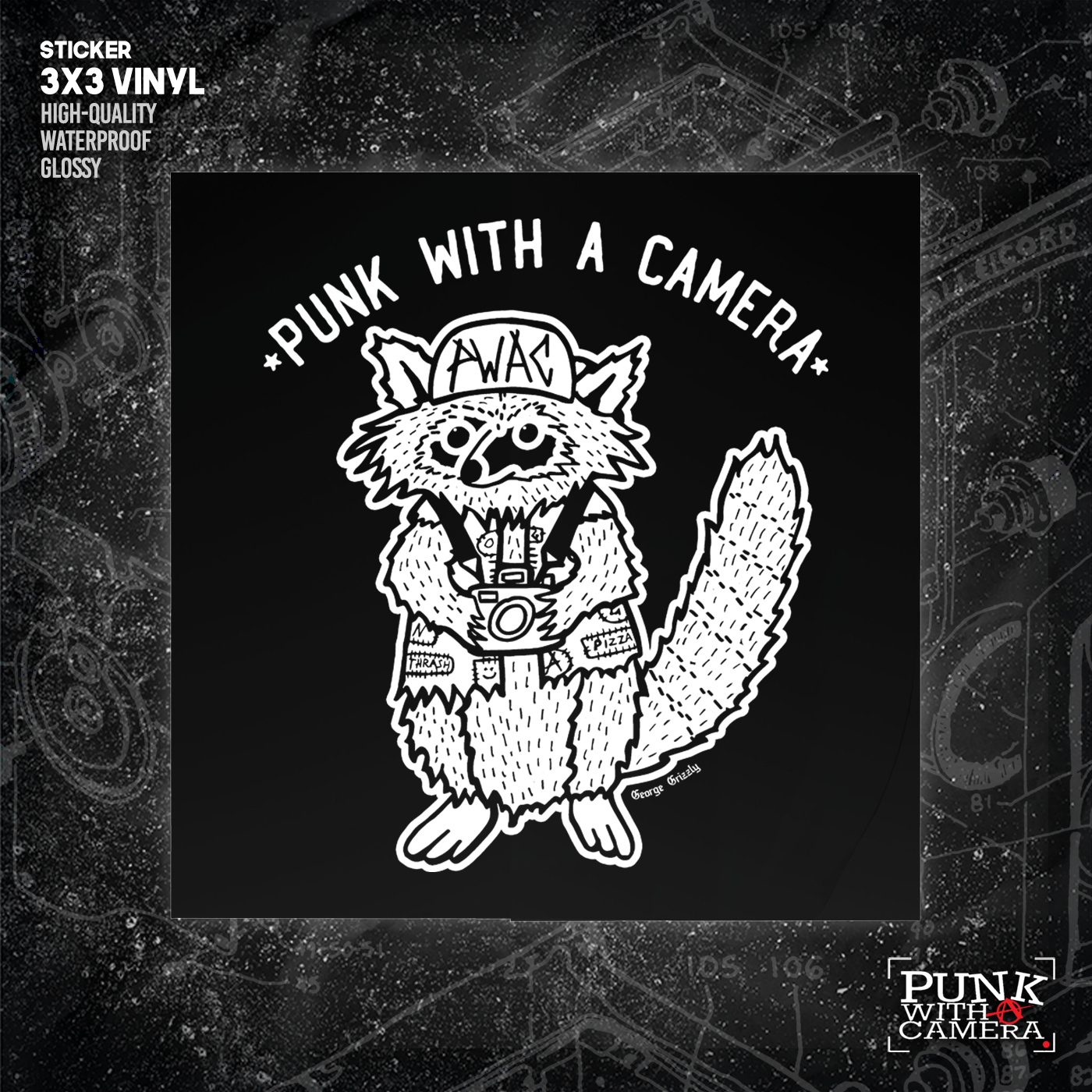 PWAC - Trash Panda - Sticker (3x3)