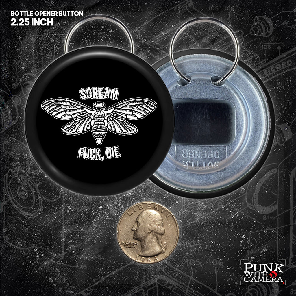 Scream, Fuck, Die - Buttons (1, 1.25, 1.5, & 2.25 Inch)