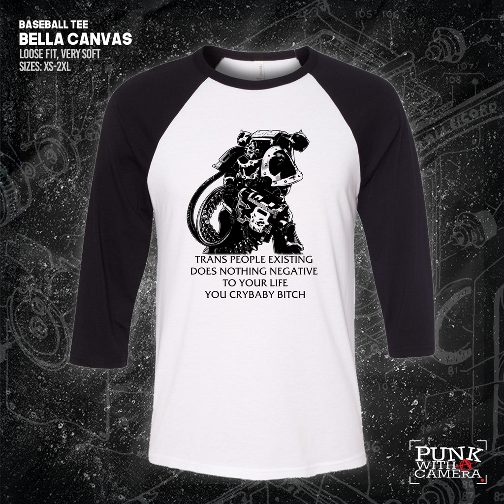 Chaos Marine Trans people Existing Does Nothing Negative To Your Life You Cry Baby Bitch 40k - Gutter Press