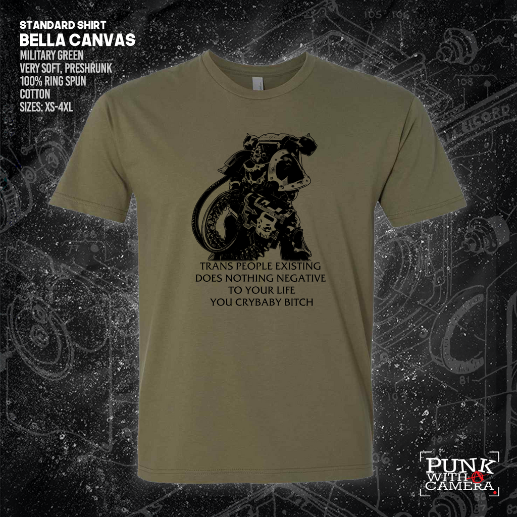 Chaos Marine Trans people Existing Does Nothing Negative To Your Life You Cry Baby Bitch 40k - Gutter Press