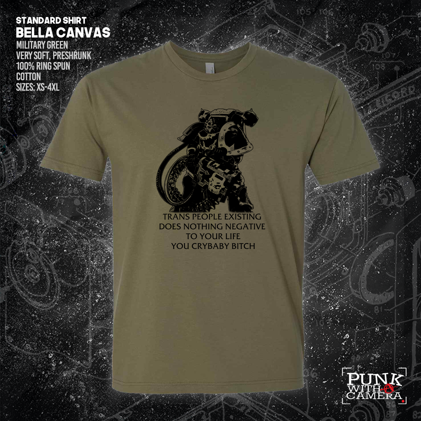 Chaos Marine Trans people Existing Does Nothing Negative To Your Life You Cry Baby Bitch 40k - Gutter Press