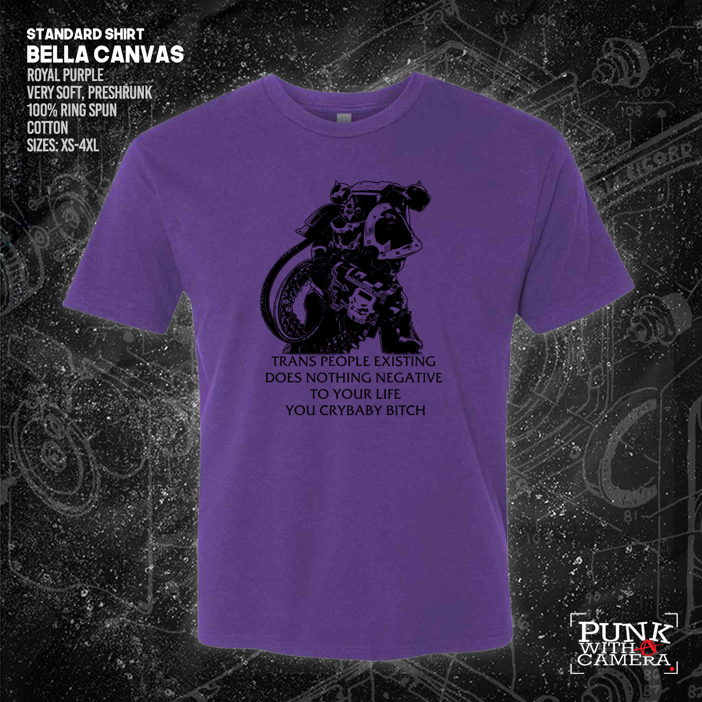 Chaos Marine Trans people Existing Does Nothing Negative To Your Life You Cry Baby Bitch 40k - Gutter Press