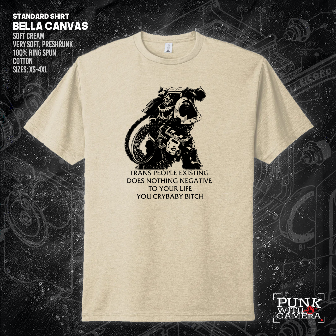 Chaos Marine Trans people Existing Does Nothing Negative To Your Life You Cry Baby Bitch 40k - Gutter Press