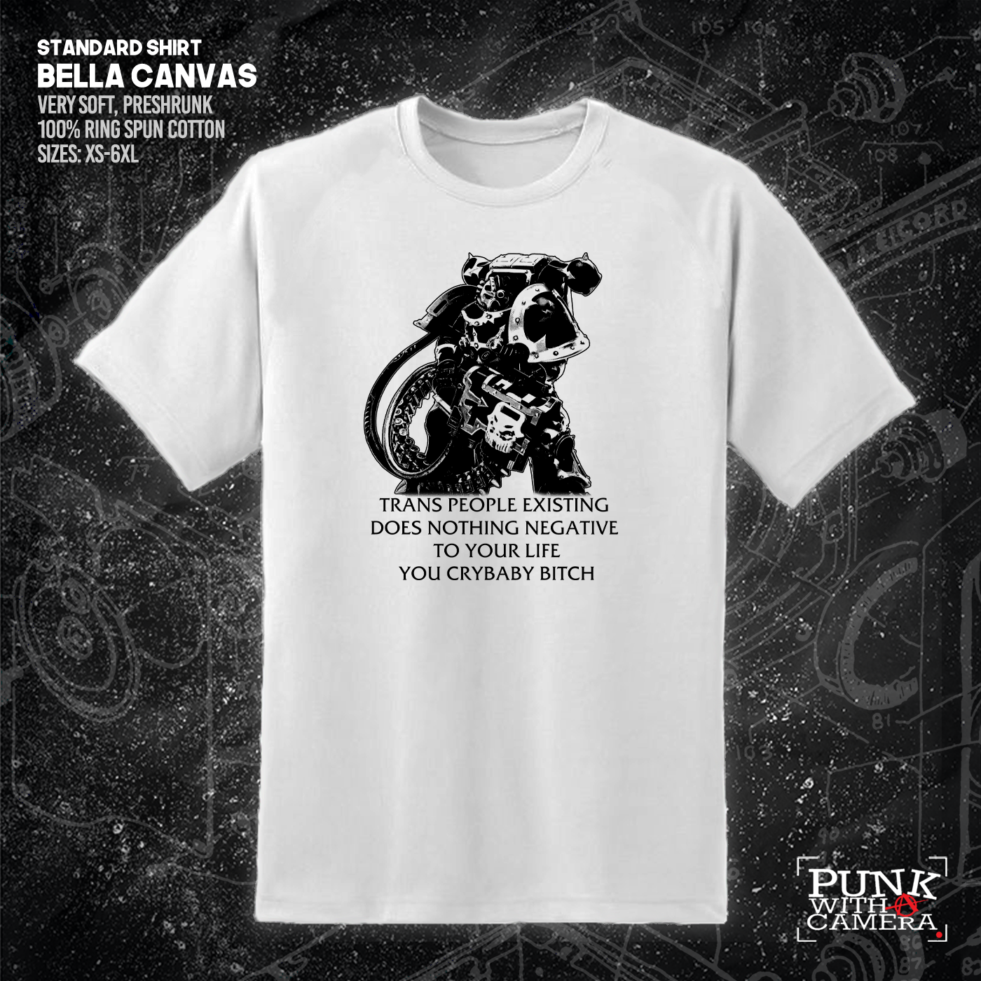 Chaos Marine Trans people Existing Does Nothing Negative To Your Life You Cry Baby Bitch 40k - Gutter Press