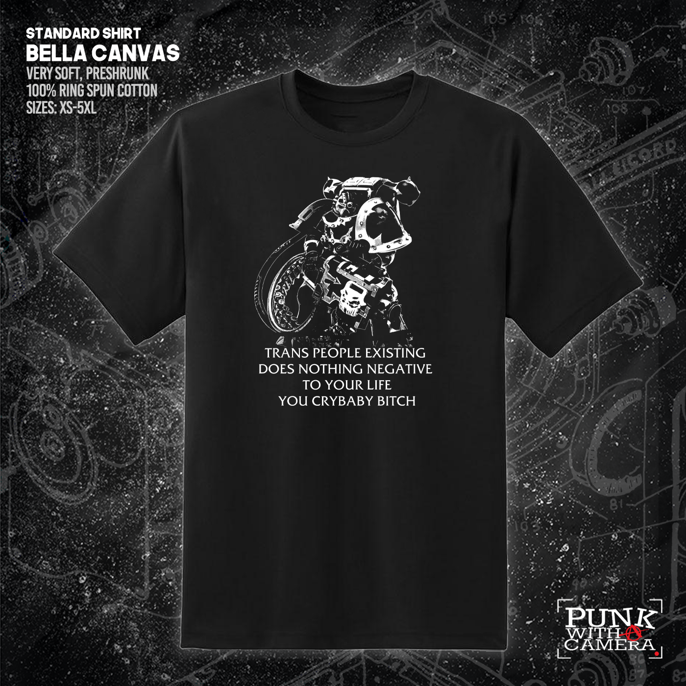 Chaos Marine Trans people Existing Does Nothing Negative To Your Life You Cry Baby Bitch 40k - Gutter Press