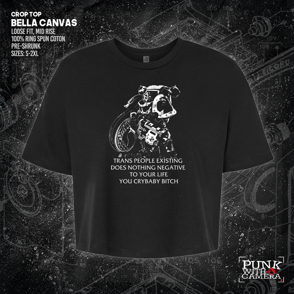 Chaos Marine Trans people Existing Does Nothing Negative To Your Life You Cry Baby Bitch 40k - Gutter Press