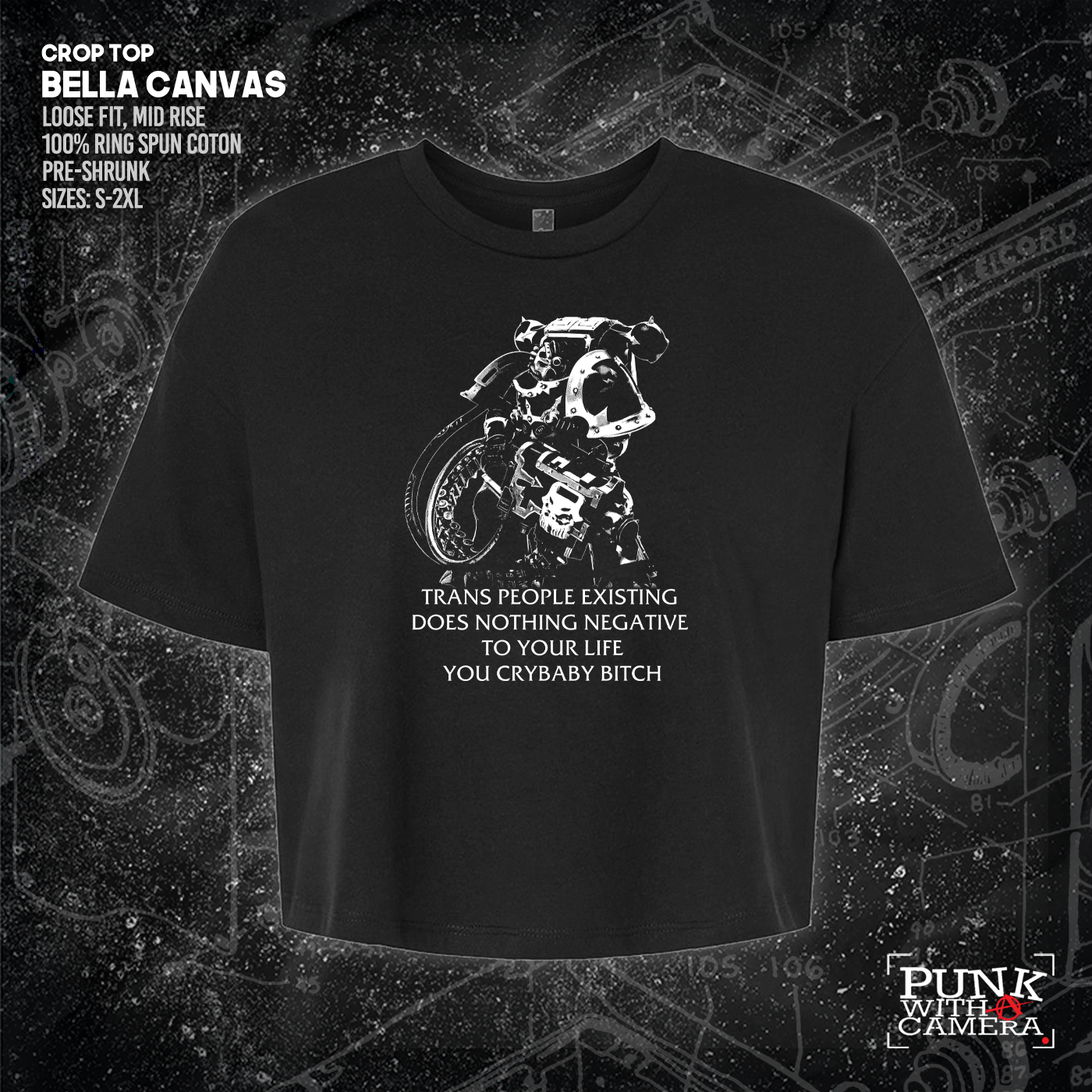 Chaos Marine Trans people Existing Does Nothing Negative To Your Life You Cry Baby Bitch 40k - Gutter Press