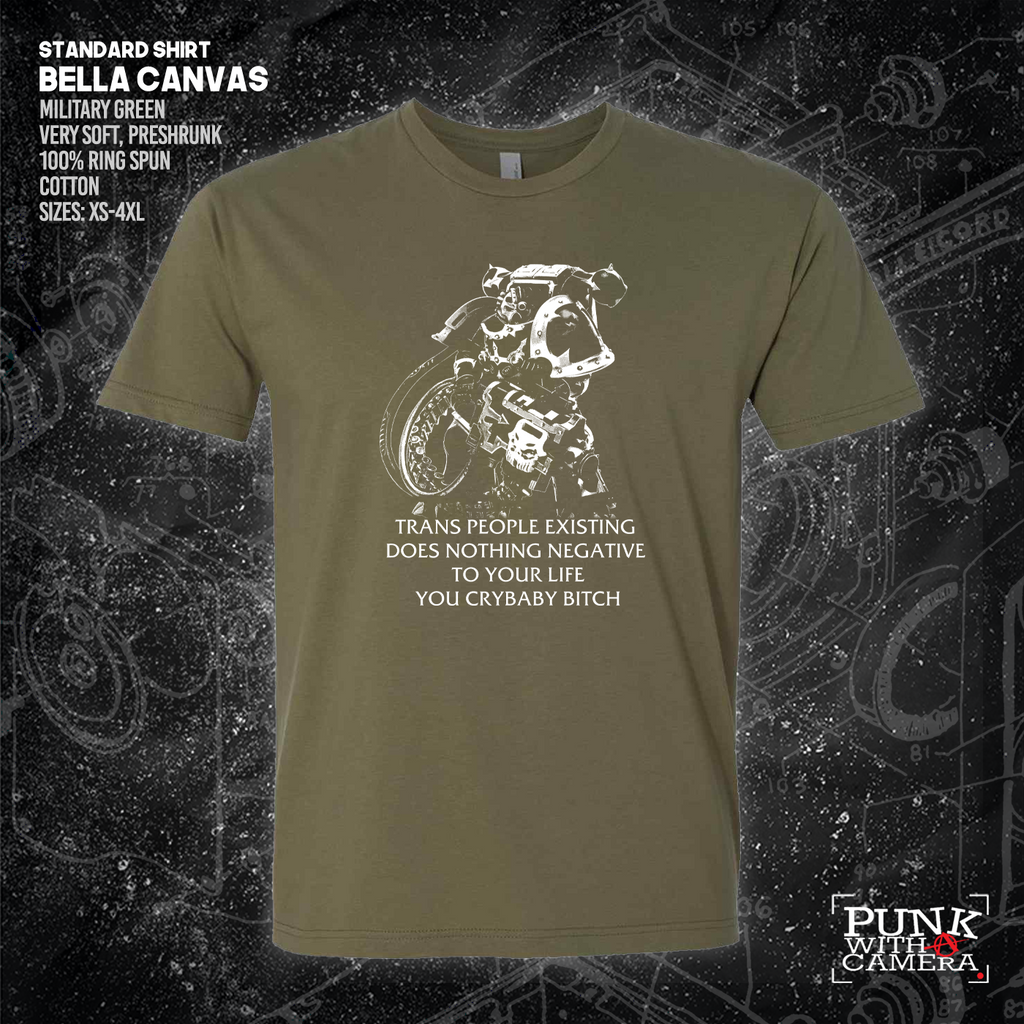 Chaos Marine Trans people Existing Does Nothing Negative To Your Life You Cry Baby Bitch 40k - Gutter Press