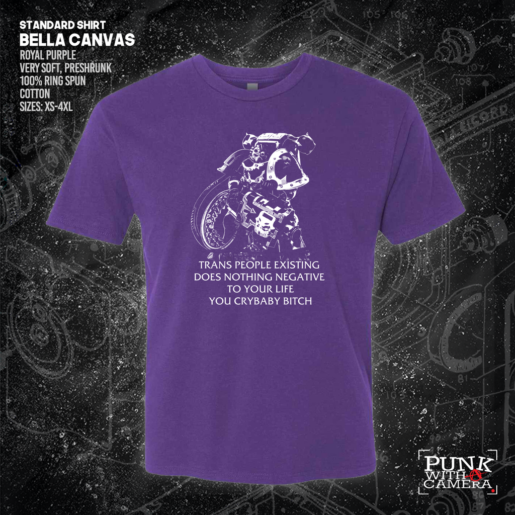 Chaos Marine Trans people Existing Does Nothing Negative To Your Life You Cry Baby Bitch 40k - Gutter Press