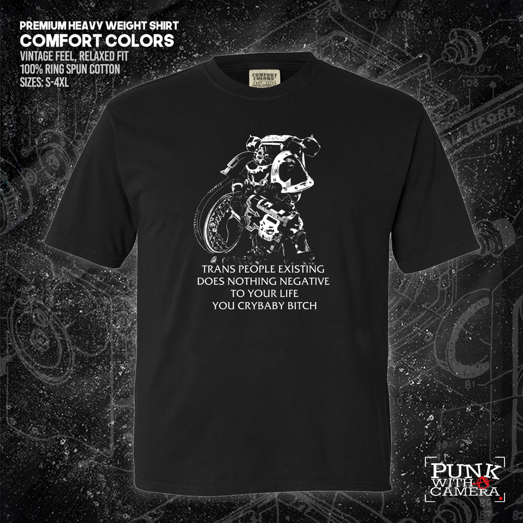 Chaos Marine Trans people Existing Does Nothing Negative To Your Life You Cry Baby Bitch 40k - Gutter Press