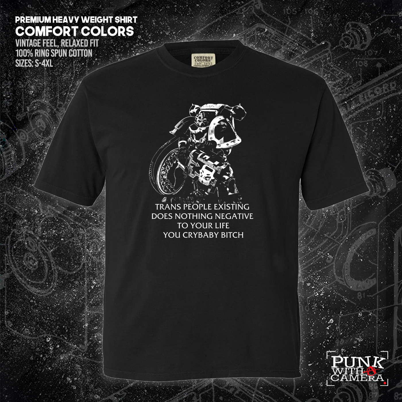 Chaos Marine Trans people Existing Does Nothing Negative To Your Life You Cry Baby Bitch 40k - Gutter Press