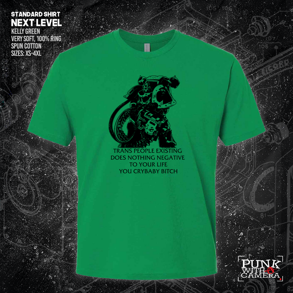 Chaos Marine Trans people Existing Does Nothing Negative To Your Life You Cry Baby Bitch 40k - Gutter Press