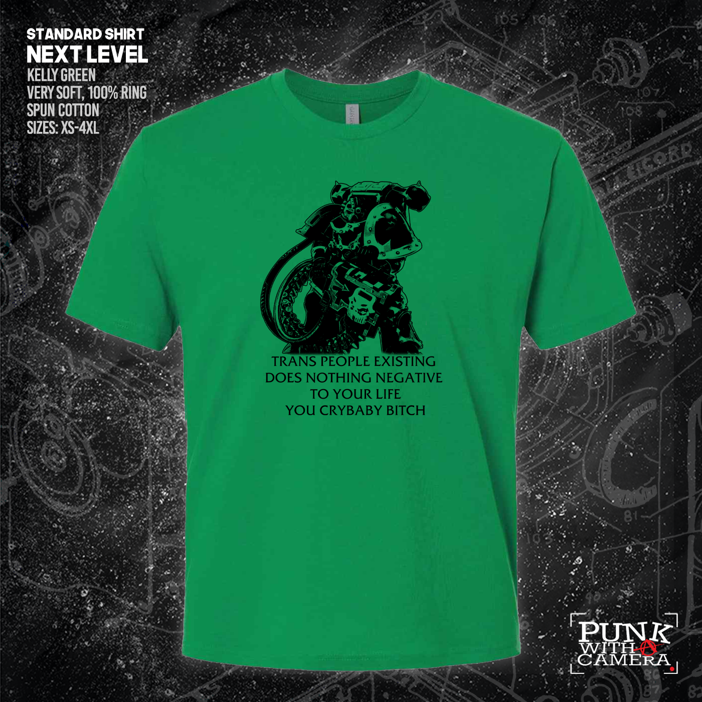 Chaos Marine Trans people Existing Does Nothing Negative To Your Life You Cry Baby Bitch 40k - Gutter Press