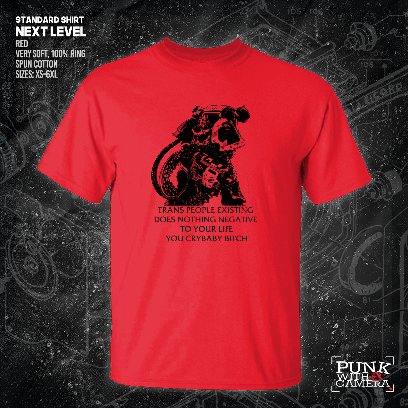 Chaos Marine Trans people Existing Does Nothing Negative To Your Life You Cry Baby Bitch 40k - Gutter Press