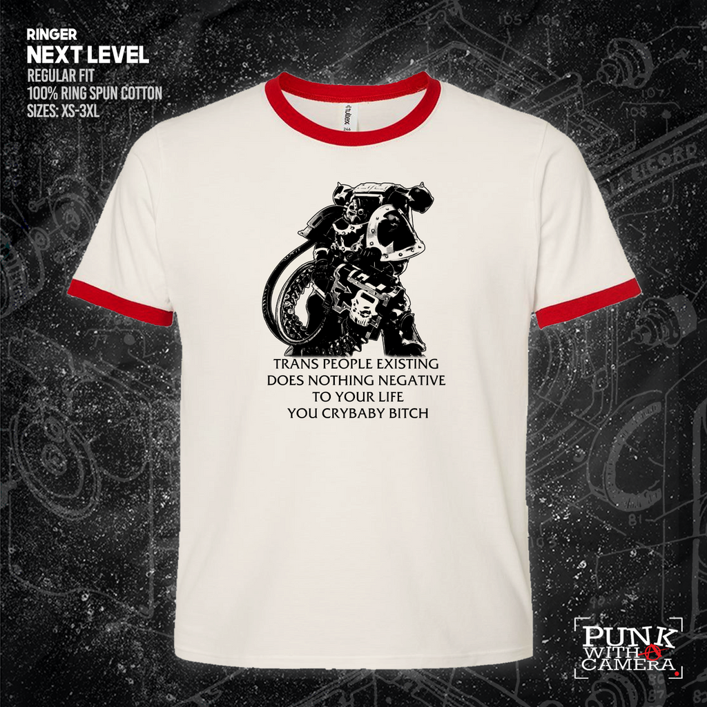 Chaos Marine Trans people Existing Does Nothing Negative To Your Life You Cry Baby Bitch 40k - Gutter Press