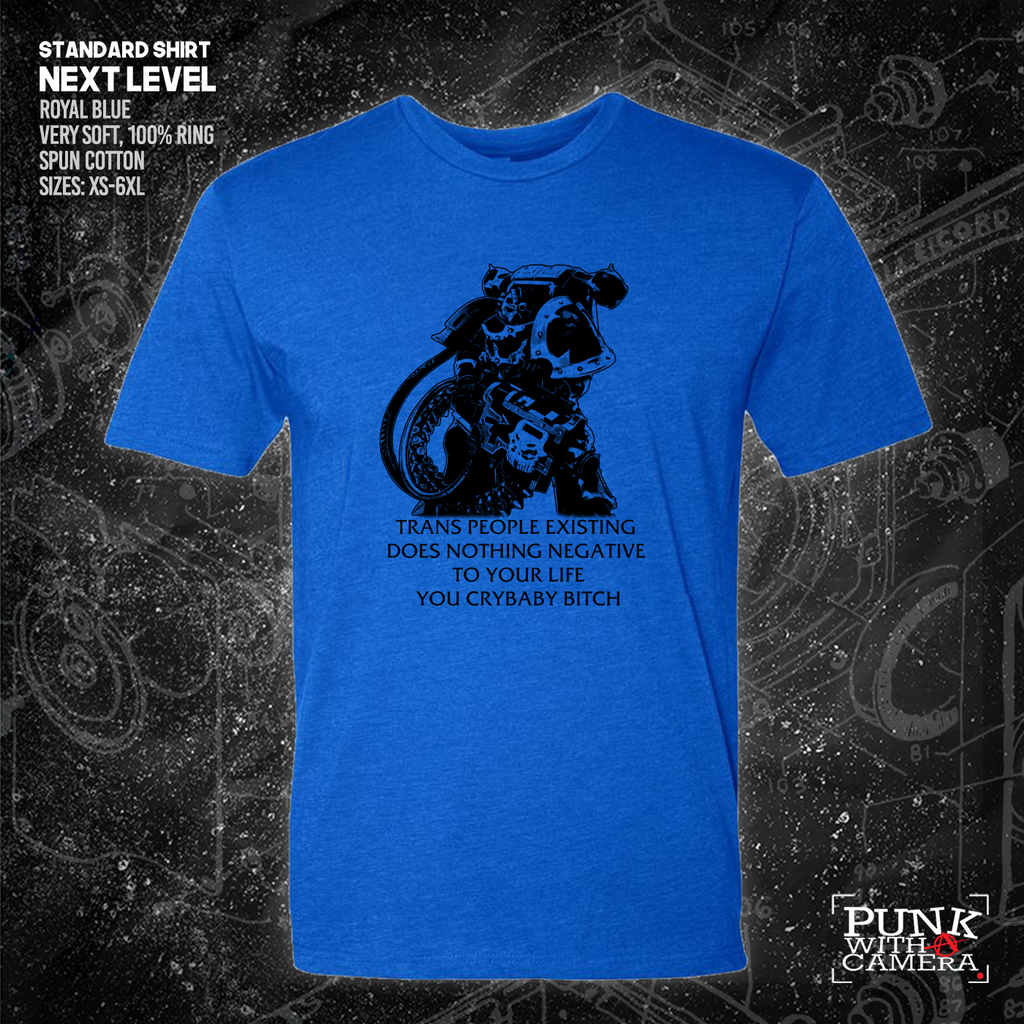 Chaos Marine Trans people Existing Does Nothing Negative To Your Life You Cry Baby Bitch 40k - Gutter Press