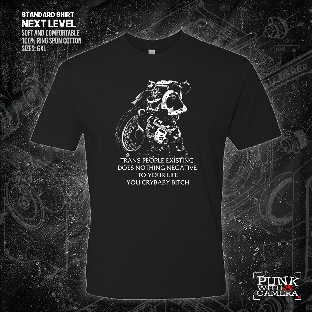 Chaos Marine Trans people Existing Does Nothing Negative To Your Life You Cry Baby Bitch 40k - Gutter Press