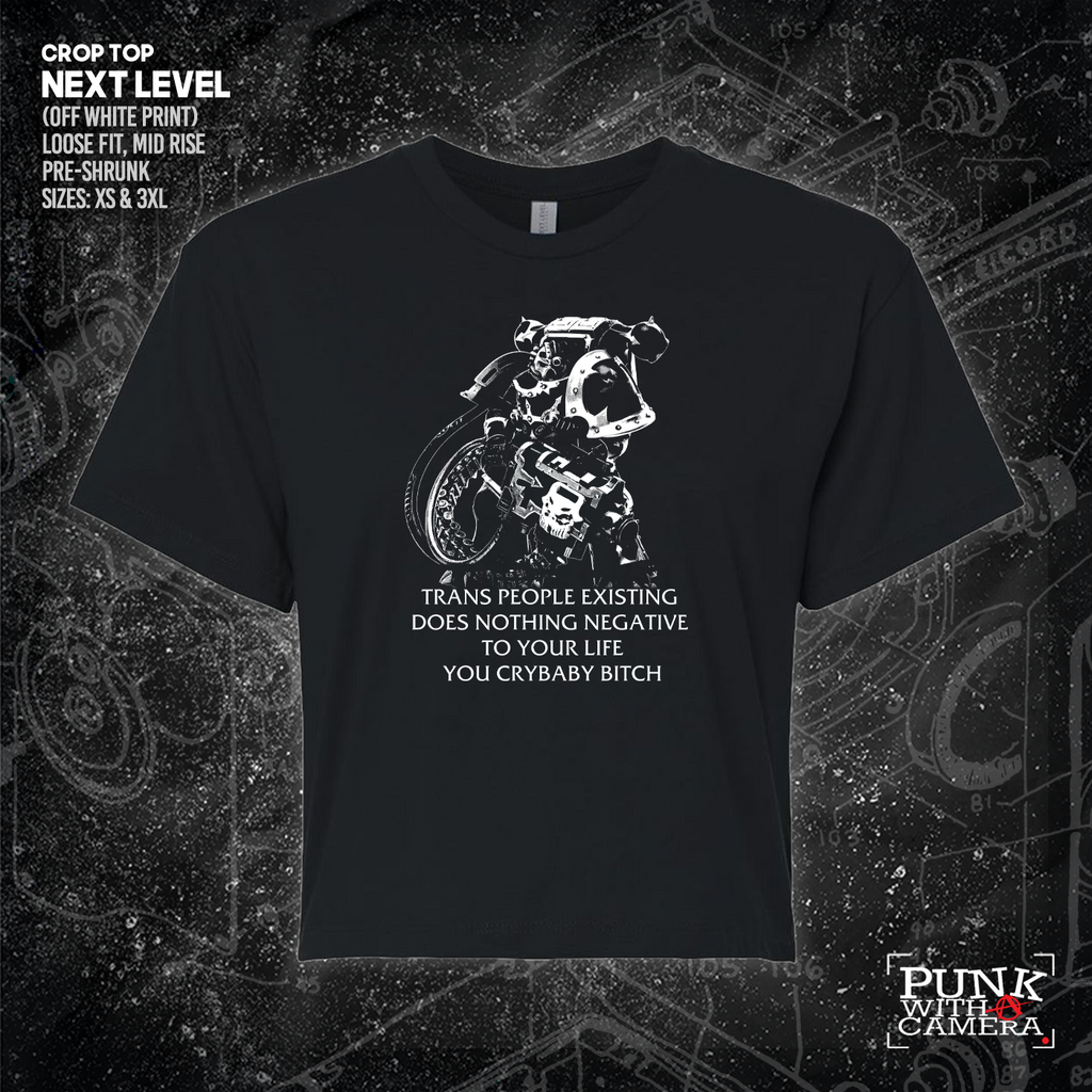 Chaos Marine Trans people Existing Does Nothing Negative To Your Life You Cry Baby Bitch 40k - Gutter Press