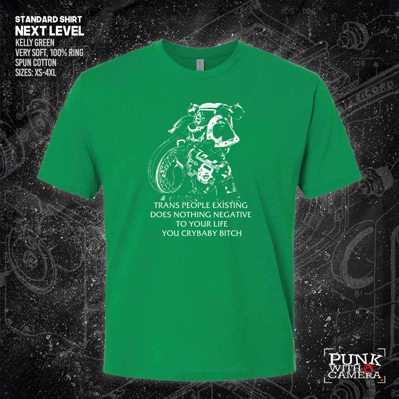 Chaos Marine Trans people Existing Does Nothing Negative To Your Life You Cry Baby Bitch 40k - Gutter Press