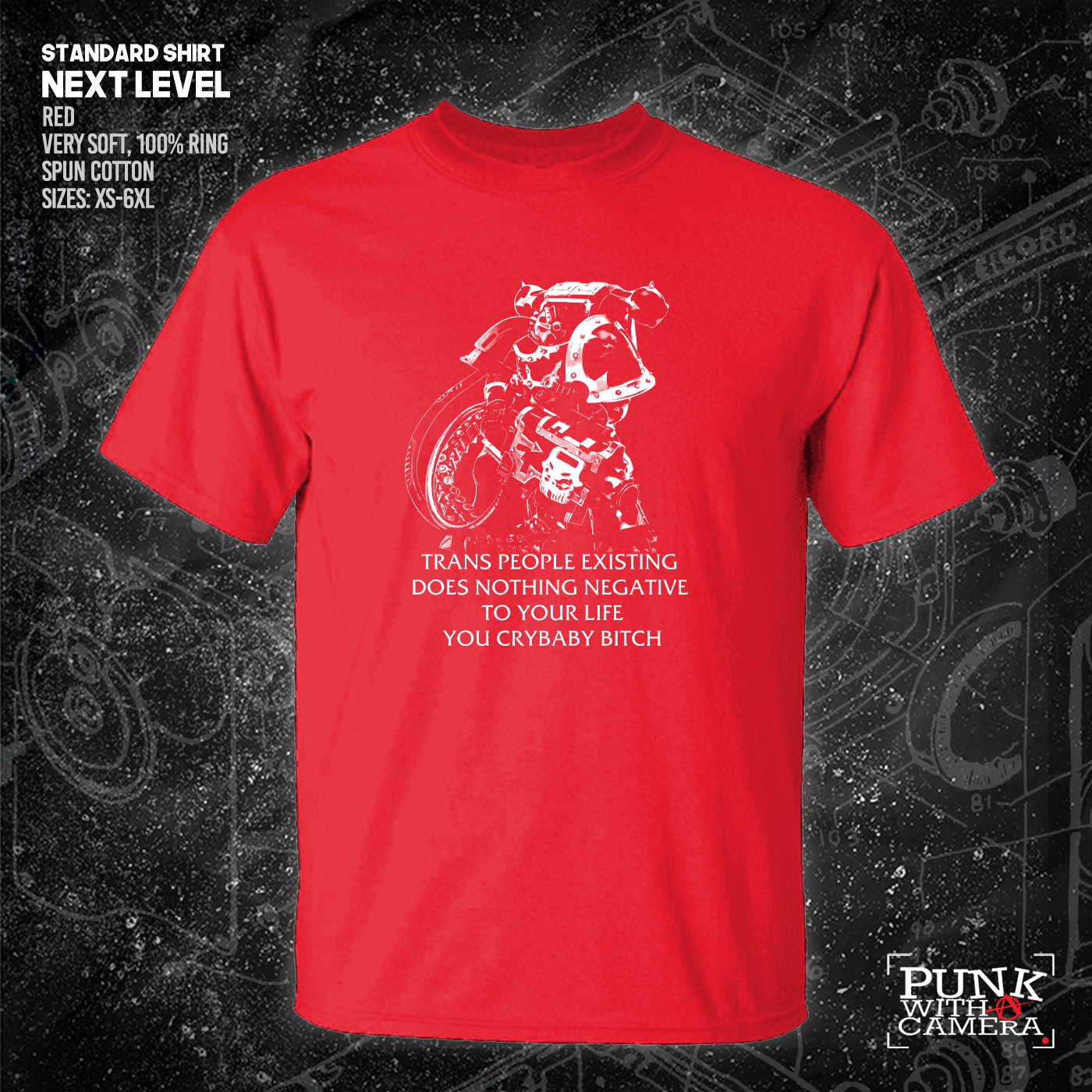 Chaos Marine Trans people Existing Does Nothing Negative To Your Life You Cry Baby Bitch 40k - Gutter Press