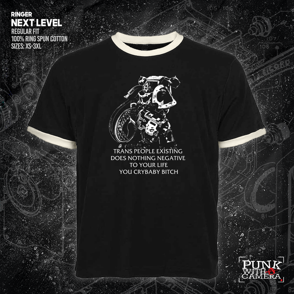 Chaos Marine Trans people Existing Does Nothing Negative To Your Life You Cry Baby Bitch 40k - Gutter Press