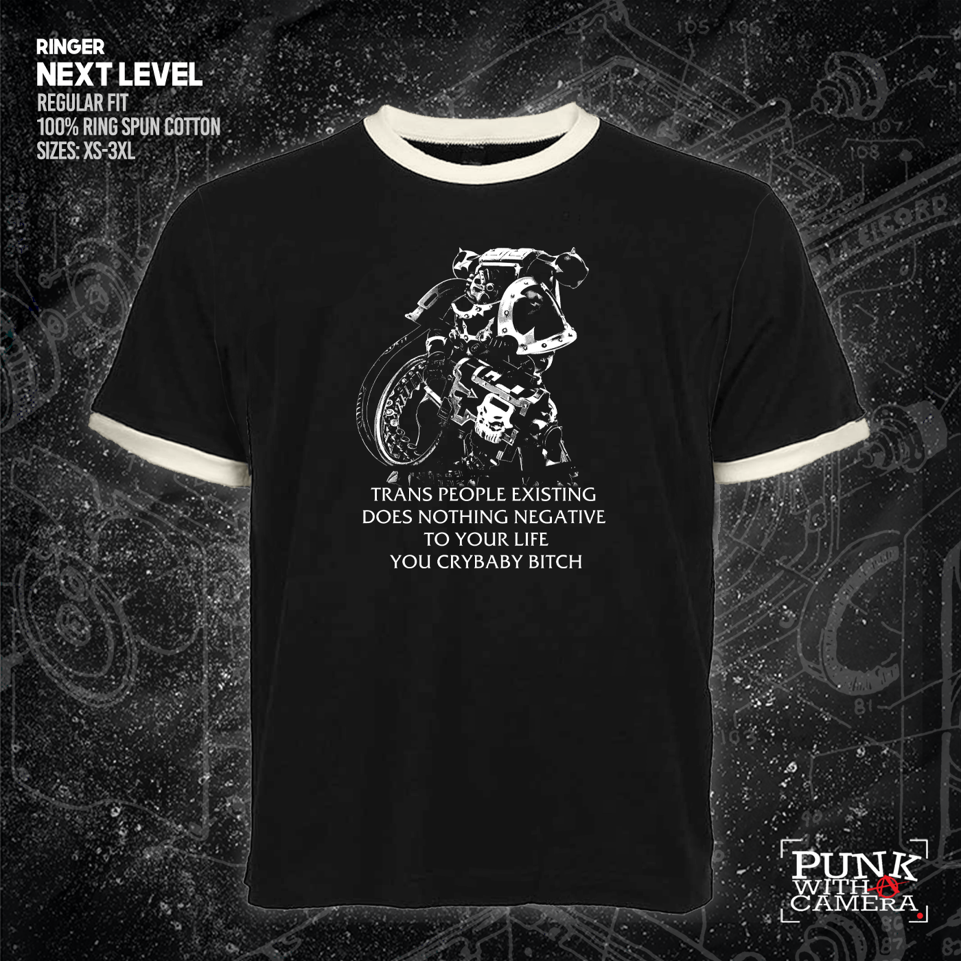 Chaos Marine Trans people Existing Does Nothing Negative To Your Life You Cry Baby Bitch 40k - Gutter Press