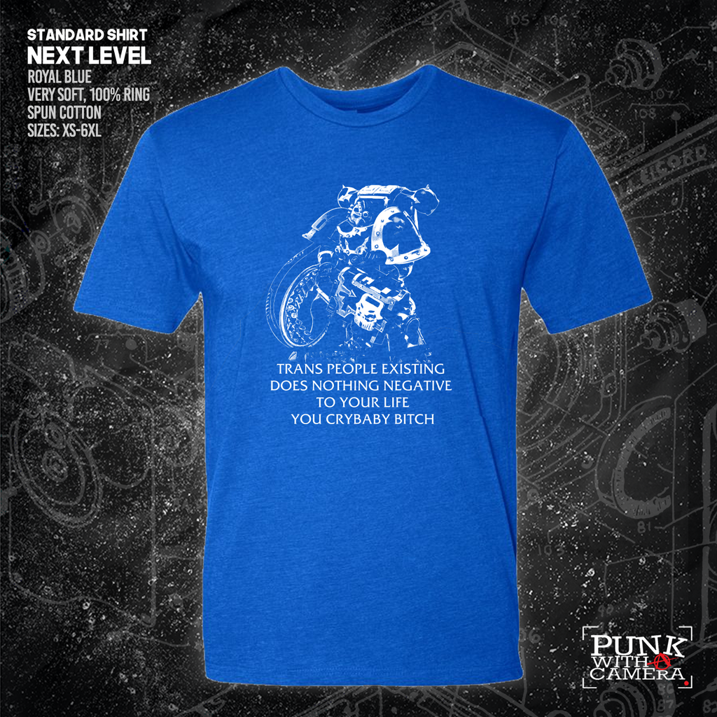 Chaos Marine Trans people Existing Does Nothing Negative To Your Life You Cry Baby Bitch 40k - Gutter Press