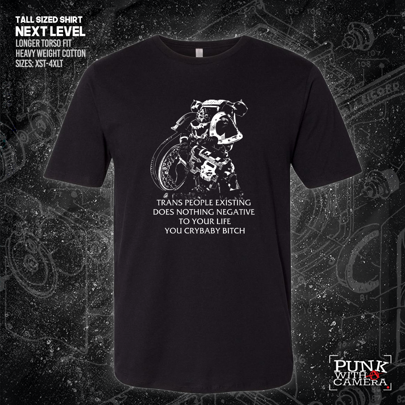 Chaos Marine Trans people Existing Does Nothing Negative To Your Life You Cry Baby Bitch 40k - Gutter Press