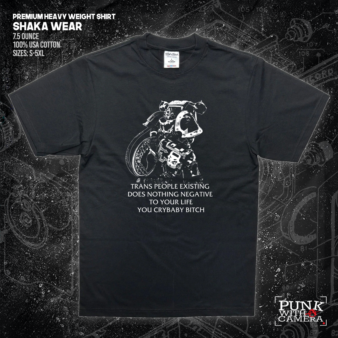 Chaos Marine Trans people Existing Does Nothing Negative To Your Life You Cry Baby Bitch 40k - Gutter Press