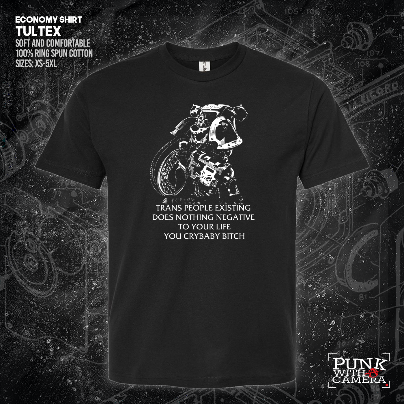 Chaos Marine Trans people Existing Does Nothing Negative To Your Life You Cry Baby Bitch 40k - Gutter Press