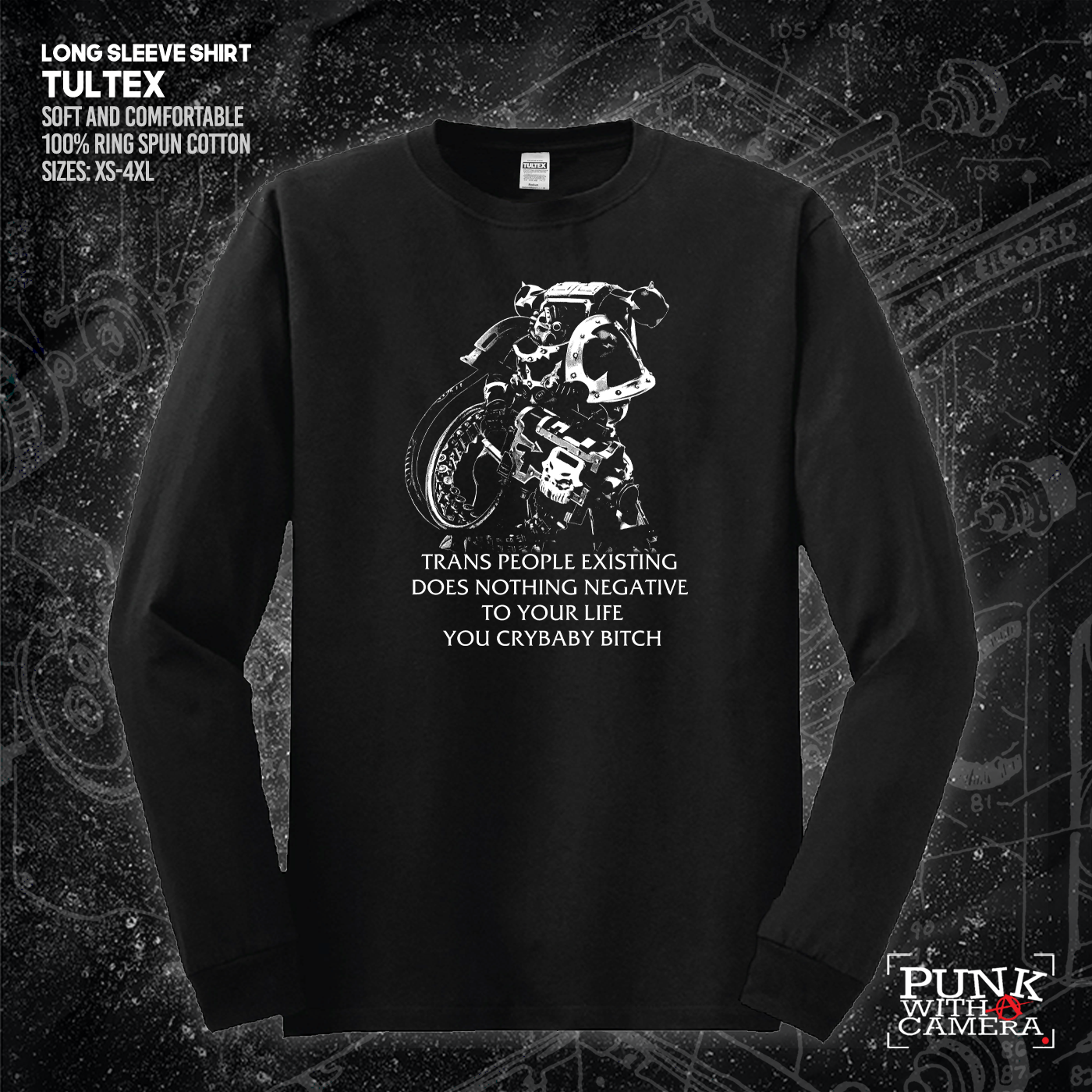 Chaos Marine Trans people Existing Does Nothing Negative To Your Life You Cry Baby Bitch 40k - Gutter Press