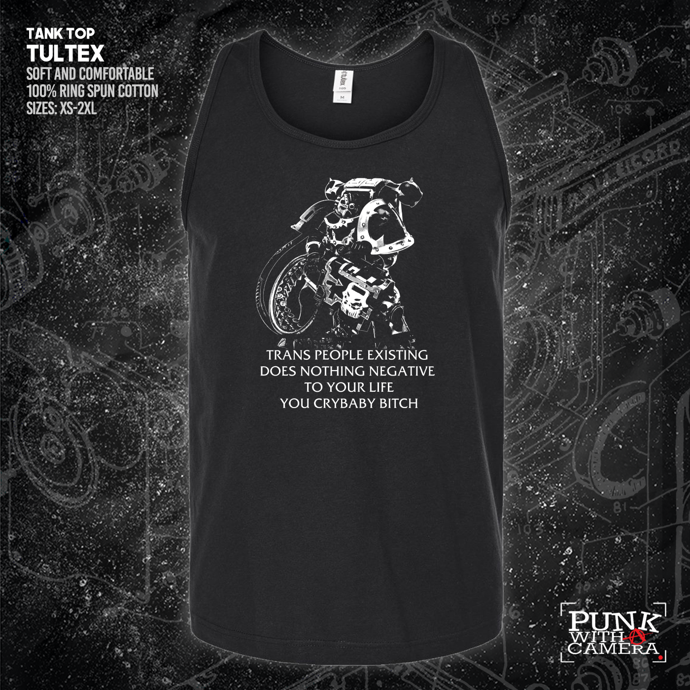 Chaos Marine Trans people Existing Does Nothing Negative To Your Life You Cry Baby Bitch 40k - Gutter Press